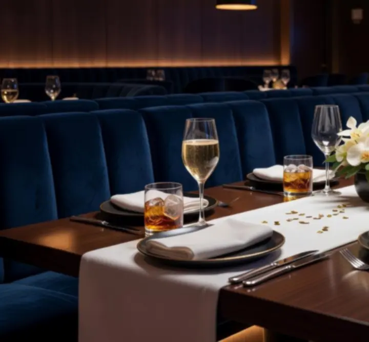 Stolik przygotowany na prywatne wydarzenie w WIN-STRUCT Michał Rejtan