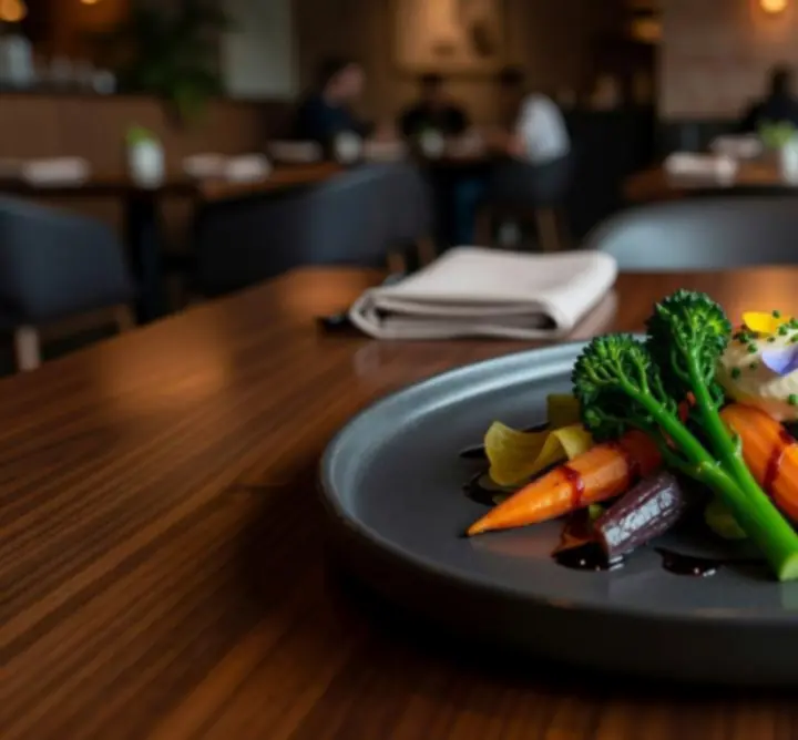 Nowoczesne danie wegetariańskie serwowane w WIN-STRUCT Michał Rejtan